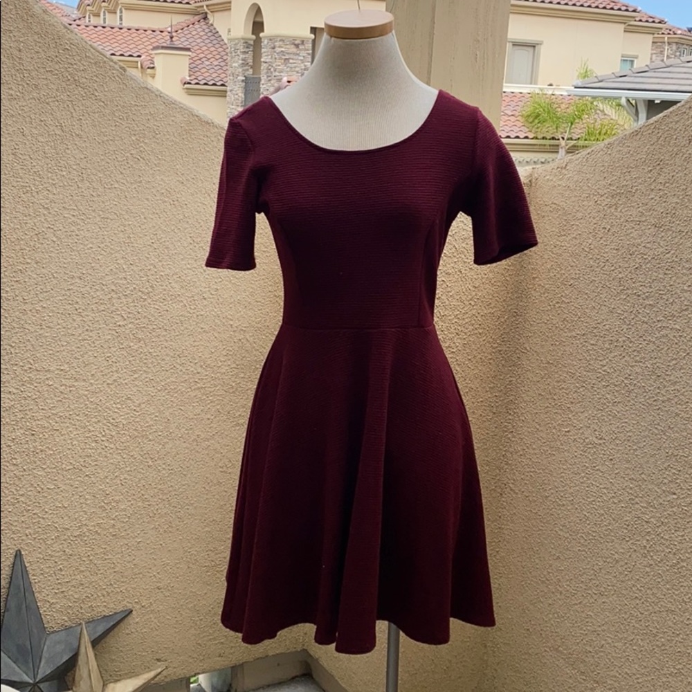 Burgundy Dress